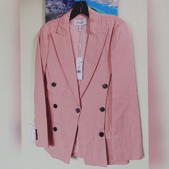 Derek Lam 10 Crosby Oversized  Blazer Blush - Picture 5 of 8